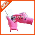 Knitted customized winter touch screen gloves
